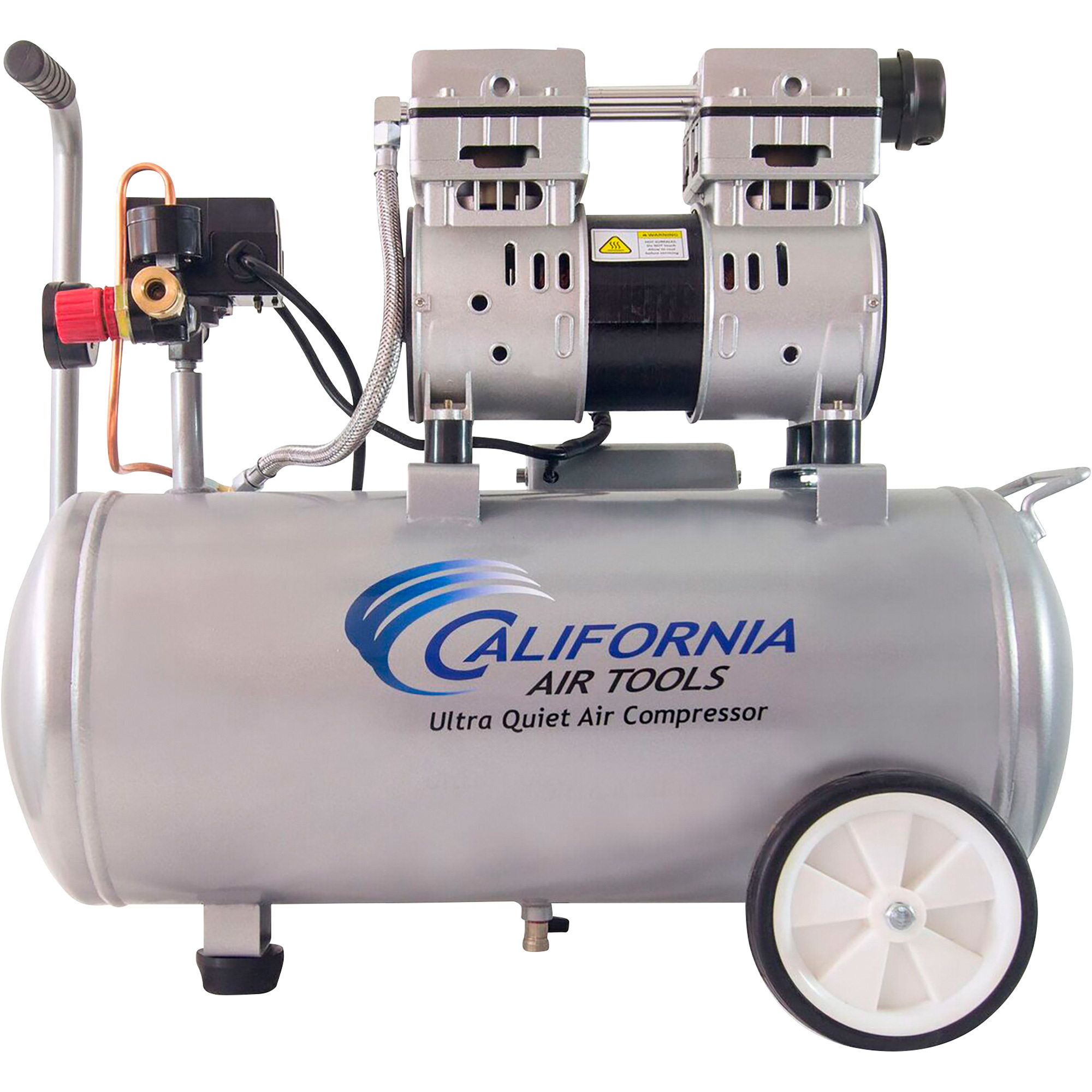 California Air Tools 8010 Ultra-Quiet Portable Air Compressor, 1 HP, 8 Gallon